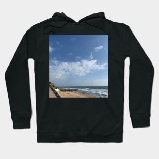 a view of a portuguese beach Hoodie